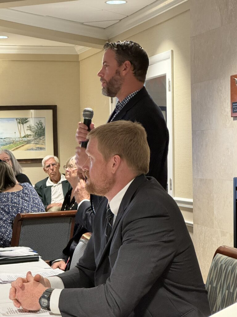 Candidates Stephen Hume addressing TPA.