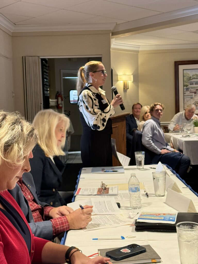 Candidate Tracey Zudans addressing the TPA.